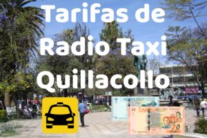 Tarifas de Radio Taxi en Quillacollo